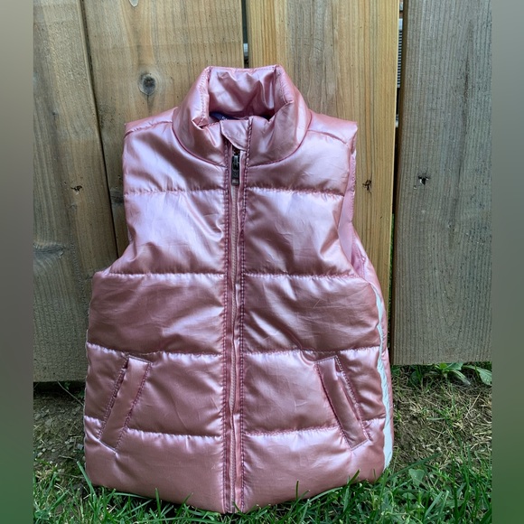 Calvin Klein 18M Childs Pink Puffer Vest w Zipper - Picture 5 of 10